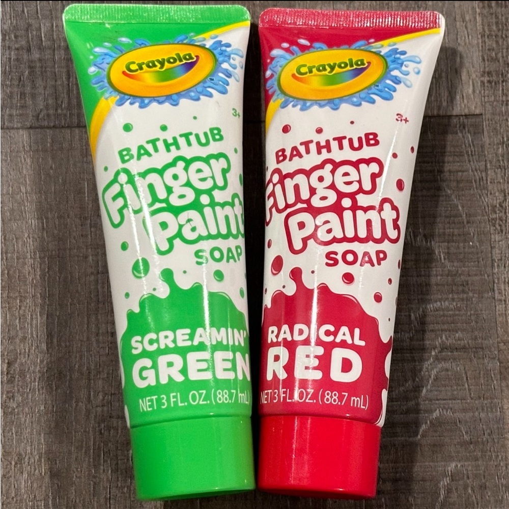 💞 New Set of 2 Crayola Bathtub Finger Paint Soaps